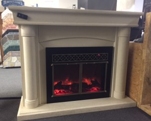 Electric Fireplace and Cabinet