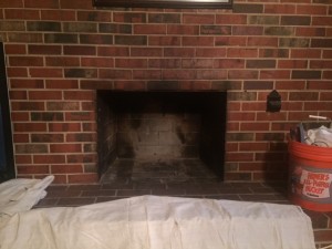 Masonry Fireplace (Before)