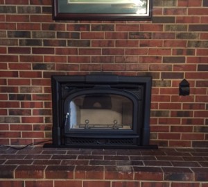 Masonry Fireplace with Wood Insert (After)