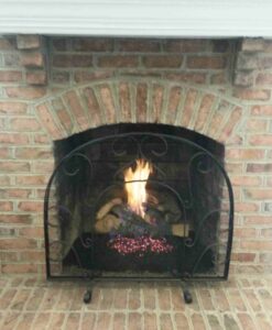 Rustic timbers burning in a fireplace Rustic timbers burning fireplace at Washington, DC